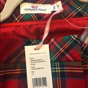 Vineyard vines plaid pants brand new with tags!